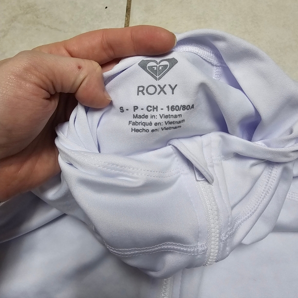 Roxy y2k bright white athletic zip up jacket s small - Picture 4 of 5